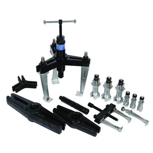 [180-186554] 186554 Hydraulic & Mechanical Thin Jaw Twin/Triple Leg Puller Kit - 225mm