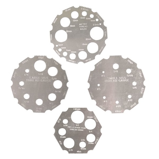 [180-301064] 301064 Thread Gauge Set - 4 Pc