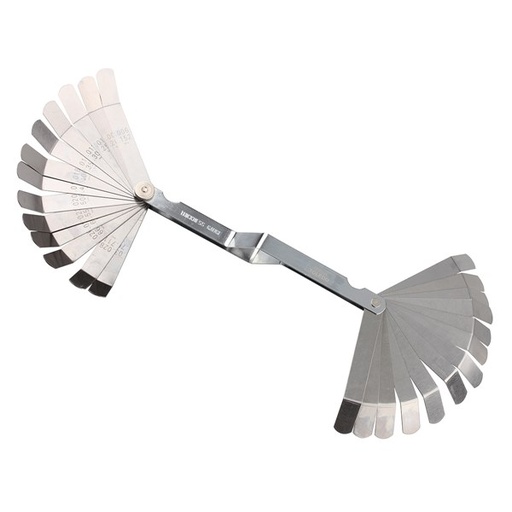 [180-301157] 301157 Feeler Gauge - Cranked 26 Blade Metric/Imperial 0.127-0.762mm (0.005”- 0.030”)