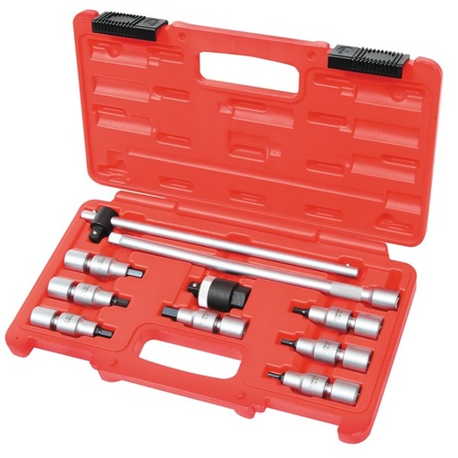 [180-301176] 301176 Universal Joint Socket Set (3/8” Sq. Dr.) Torx T20-T50 10 Pc.