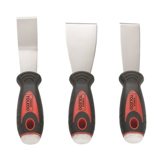 [180-301651] 301651 Stainless Steel Scraper Set - 3 Pc