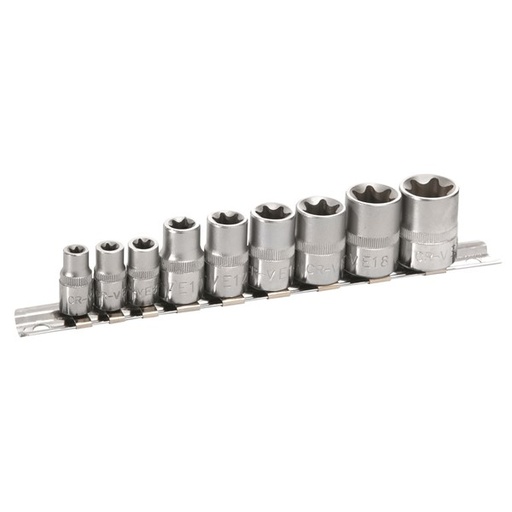 [180-301666] 301666 E-Star Socket Set 1/4” & 3/8” - 9 Pc.