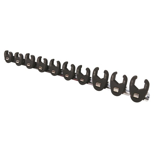 [180-301669] 301669 Crowfoot Wrench Set Flared 3/8" & 1/2" - SAE (3/8" - 15/16") 10 Pc