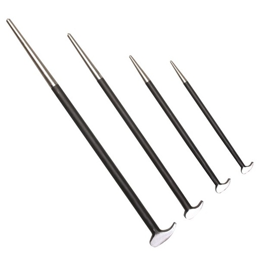 [180-301673] 301673 Pry Bar Set - Rolled Head 4 Pc.
