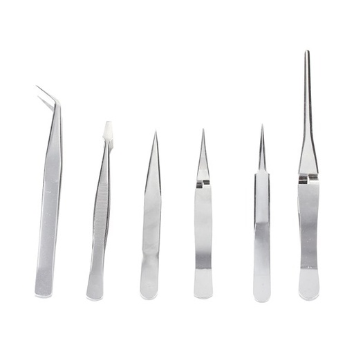 [180-301678] 301678 Tweezer Set - 6 Pc