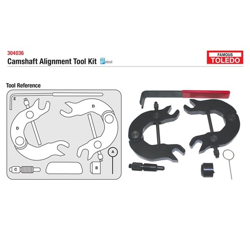 [180-304036] 304036 Toledo Timing Tool Kit - Audi