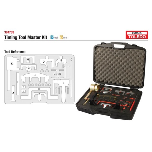 [180-304709] 304709 Toledo Timing Tool Kit - Mercedes
