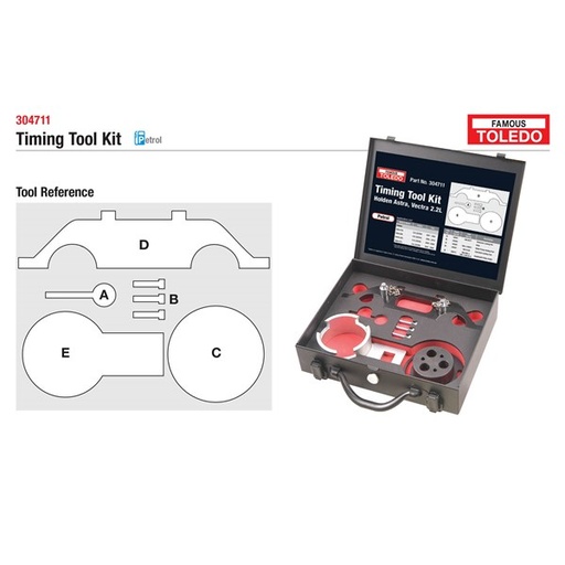 [180-304711] 304711 Toledo Timing Tool Kit - Holden (GM)