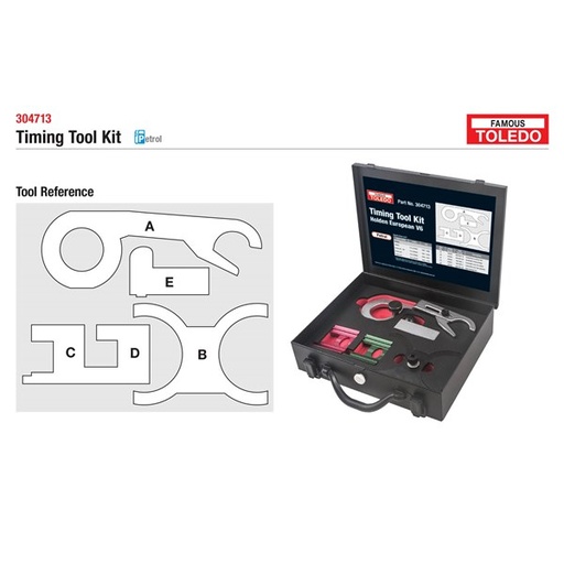 [180-304713] 304713 Toledo Timing Tool Kit - Holden (GM)