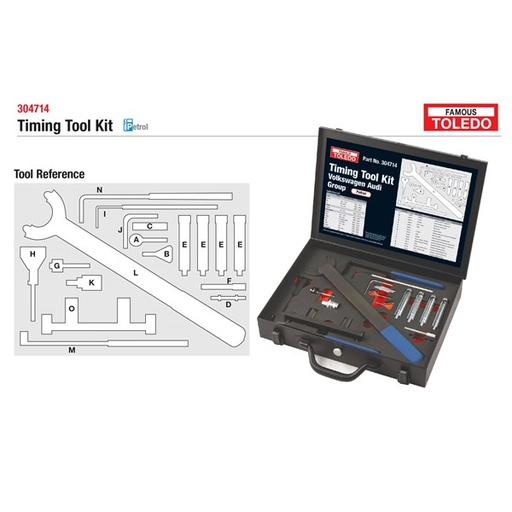[180-304714] 304714 Toledo Timing Tool Kit - Audi & Volkswagen