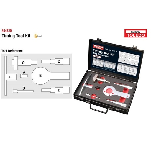 [180-304720] 304720 Toledo Timing Tool Kit - Alfa Romeo & Fiat