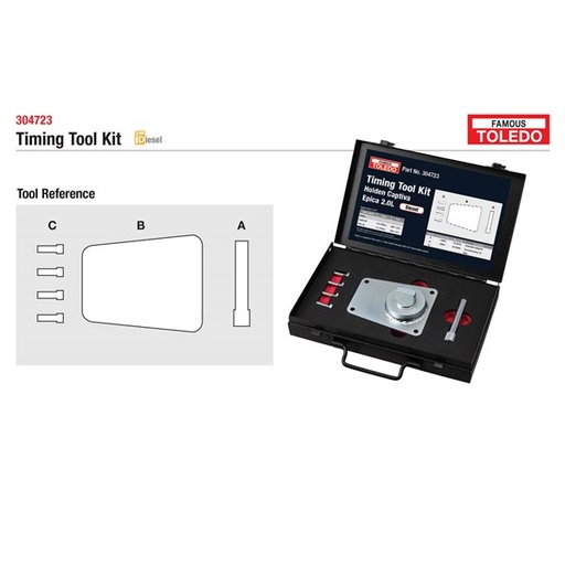 [180-304723] 304723 Toledo Timing Tool Kit - Holden (GM)