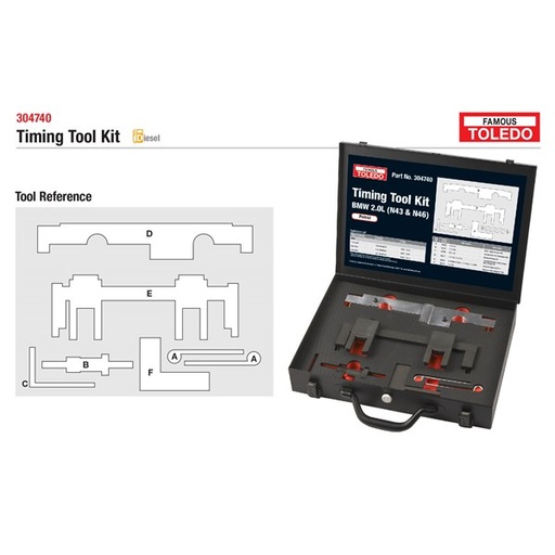 [180-304740] 304740 Toledo Timing Tool Kit - BMW