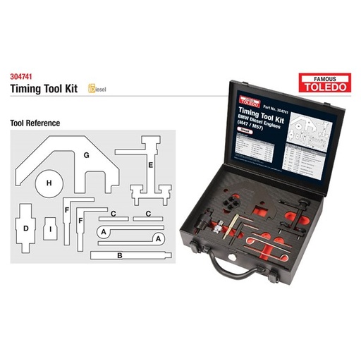 [180-304741] 304741 Toledo Timing Tool Kit - BMW