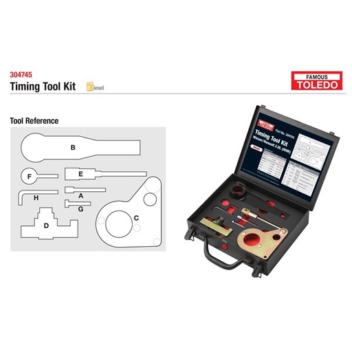 [180-304745] 304745 Toledo Timing Tool Kit - Nissan & Renault