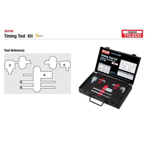[180-304746] 304746 Toledo Timing Tool Kit - Landrover & Jaguar