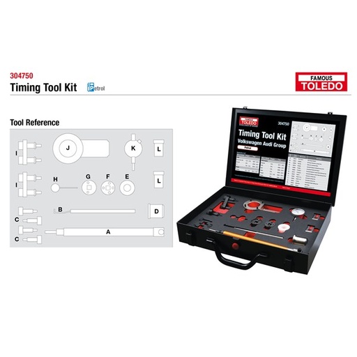 [180-304750] 304750 Toledo Timing Tool Kit - Audi & Volkswagen