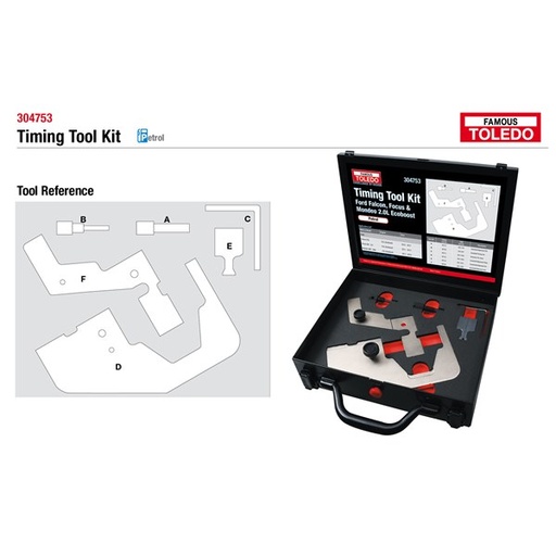 [180-304753] 304753 Toledo Timing Tool Kit - Ford