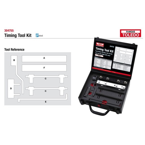 [180-304755] 304755 Toledo Timing Tool Kit - Ford