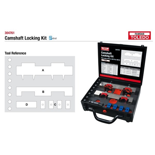 [180-304761] 304761 Toledo Camshaft Locking Kit - Mercedes