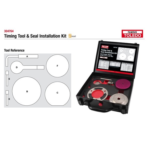 [180-304764] 304764 Toledo Timing Tool & Seal Installation Kit - Ford & Mazda