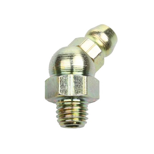[180-305269] 305269 Grease Nipple Steel - 1/4” 28 SAE Taper Thread Short 45° (20 Pk)