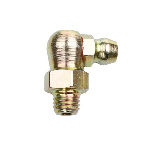 [180-305271] 305271 Grease Nipple Steel - 1/4” 28 SAE Taper Thread Short 90° (20 Pk)