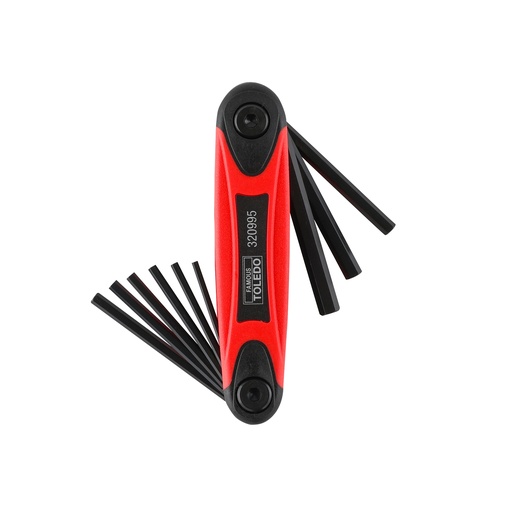 [180-320995] 320995 Hex Key Folding Set Imperial - 9Pc