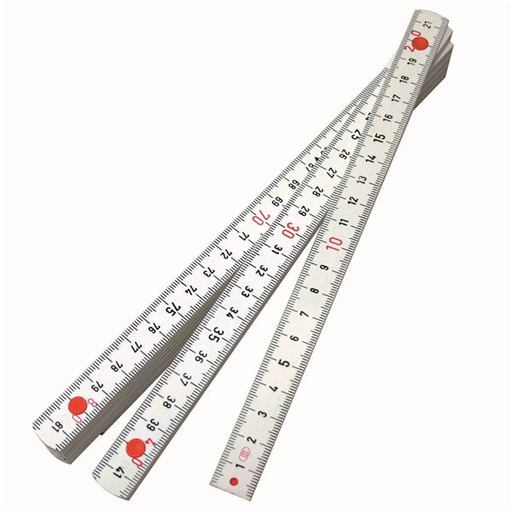 [180-321902] 321902 Double Sided Folding Rule Fibreglass Metric - 2000mm