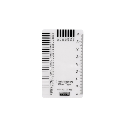 [180-321996] 321996 Crack Measure Gauge Clear - 80mm