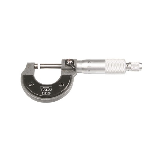 [180-322205] 322205 Metric Analogue Micrometer - 0.01x0-25mm