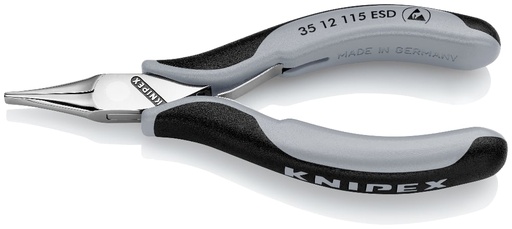 [180-3512115ESD] KNIPEX ELECTRONICS PLIER ESD 115MM