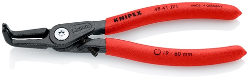 [180-4841J21] KNIPEX PREC INT CIRCLIP PL BENT 165MM-AF