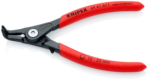 [180-4941A11] KNIPEX PREC EXT CIRCLIP PL BENT 130MM-AF