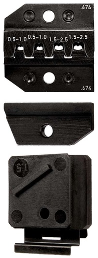 [180-6246743023AF] Crimp die, contact guide and wire stop | 624 674 3 023 - Rennsteig