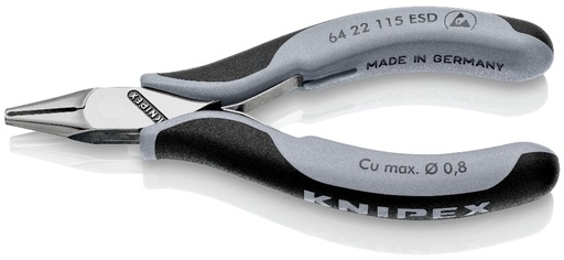 [180-6422115ESD] KNIPEX END CUTTING NIPPER ESD 115MM (AF)