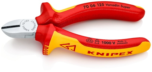 [180-7006125] KNIPEX 1000V DIAGONAL CUTTER 125MM