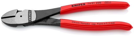 [180-7401200SB] KNIPEX HIGH LEV DIAGONAL CUTTER 200MM