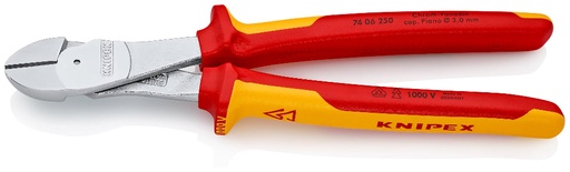 [180-7406250] KNIPEX 1000V HIGH LEV DIAG CUTTER 250MM