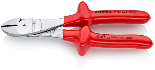 [180-7407200] KNIPEX 1000V DIAG CUTTING NIPPER 20 (AF)