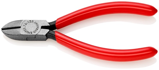 [180-7601125] KNIPEX DIAG CUTTING NIPPER 125MM (AF)