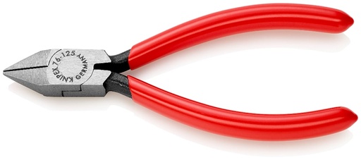 [180-7681125] KNIPEX DIAG CUTTING NIPPER 125MM (AF)