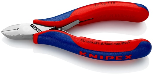 [180-7712115] KNIPEX ELECTRONIC DIAG CUTTER 115MM (AF)