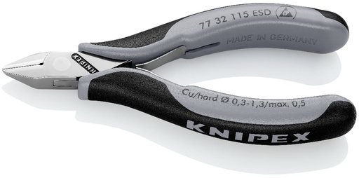 [180-7732115ESD] KNIPEX ELECT DIAG CUTTER ESD 115MM (AF)