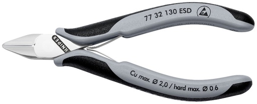 [180-7732130ESD] KNIPEX ELECTRONICS DIAG CUTTER ESD (AF)