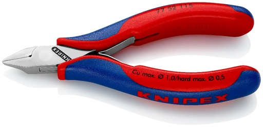 [180-7752115] KNIPEX ELECTRONIC DIAG CUTTER 115MM (AF)