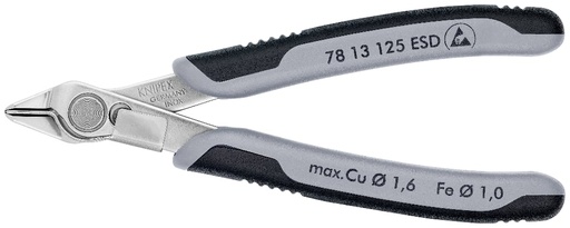 [180-7813125ESD] KNIPEX ELECT-SUPER-KNIPS ESD 125MM (AF)