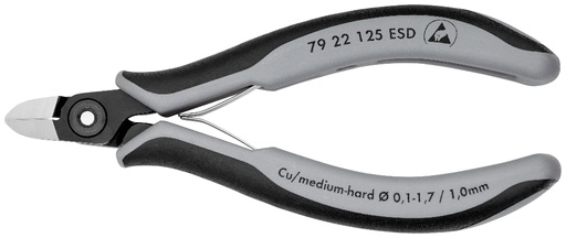 [180-7922125ESD] KNIPEX PREC ELECT CUTTER ESD 125MM (AF)