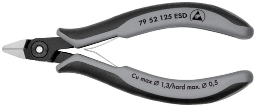 [180-7952125ESD] KNIPEX PREC ELECT CUTTER ESD 125MM (AF)