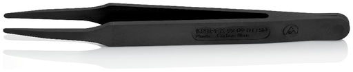 [180-920901ESD] KNIPEX PLASTIC TWEEZERS ESD BLACK (AF)